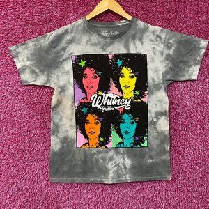 Whitney Houston Pop Art Collage Tie Dye T-Shirt XL